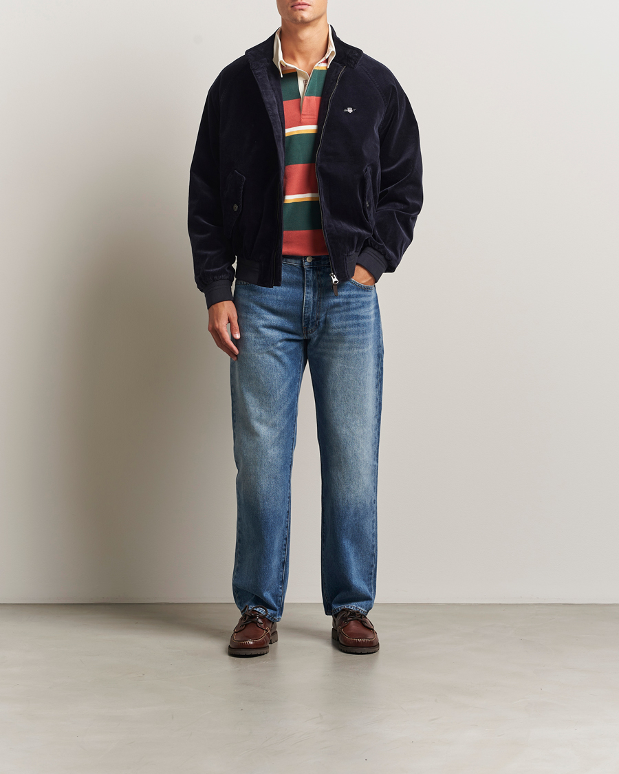 Hombres | Abrigos y chaquetas | Gant | Corduroy Harrington Jacket Evening Blue