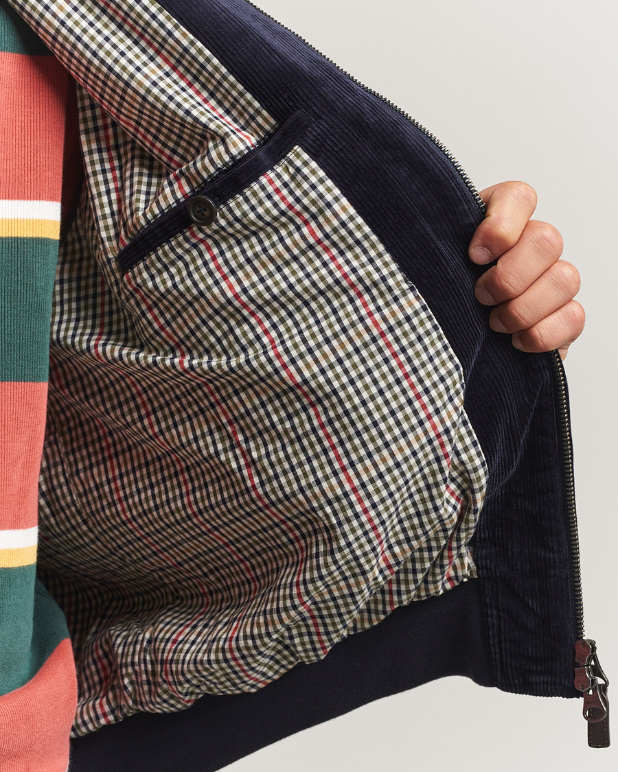 Hombres | Abrigos y chaquetas | Gant | Corduroy Harrington Jacket Evening Blue