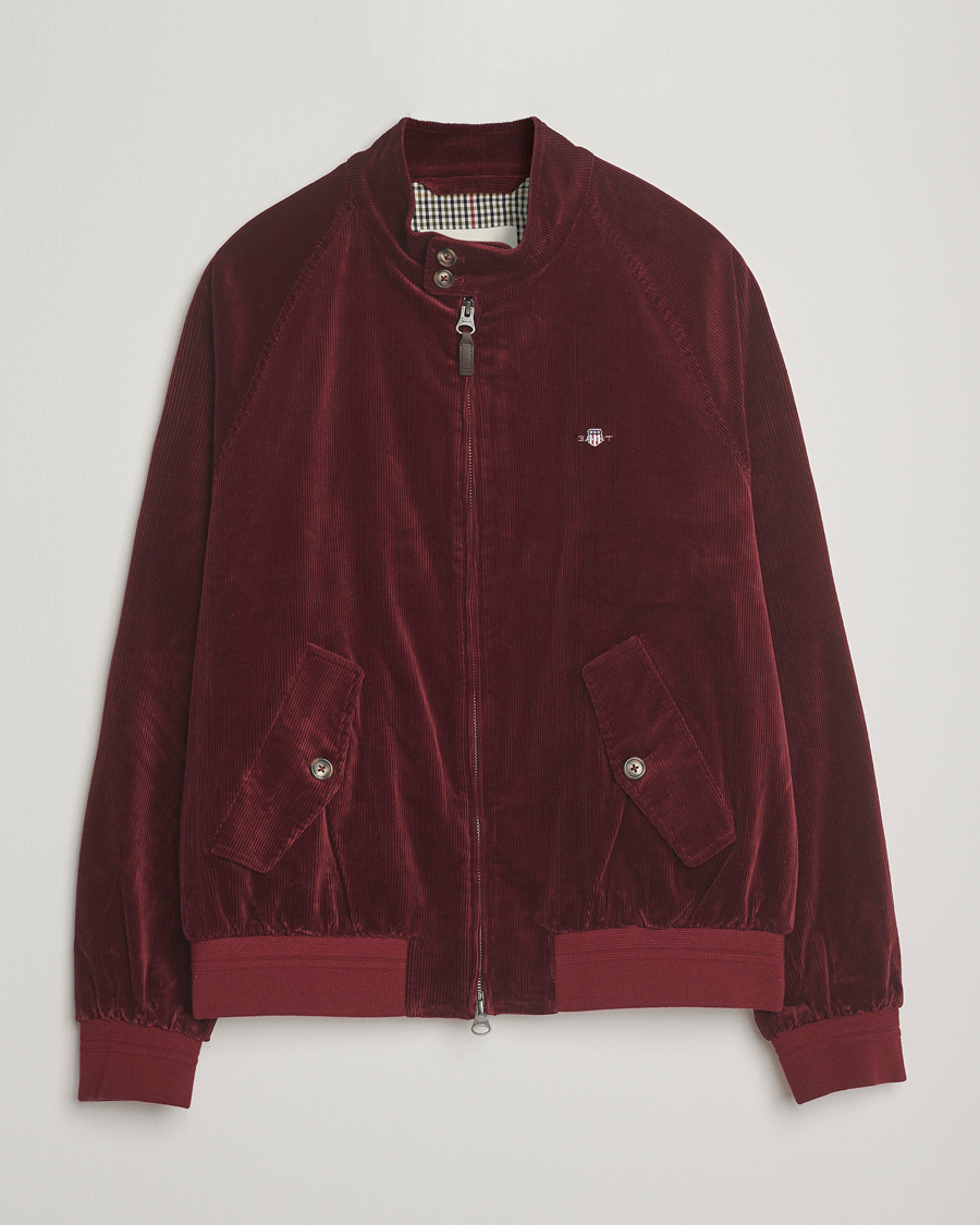 Hombres | Abrigos y chaquetas | Gant | Corduroy Harrington Jacket Plumped Red