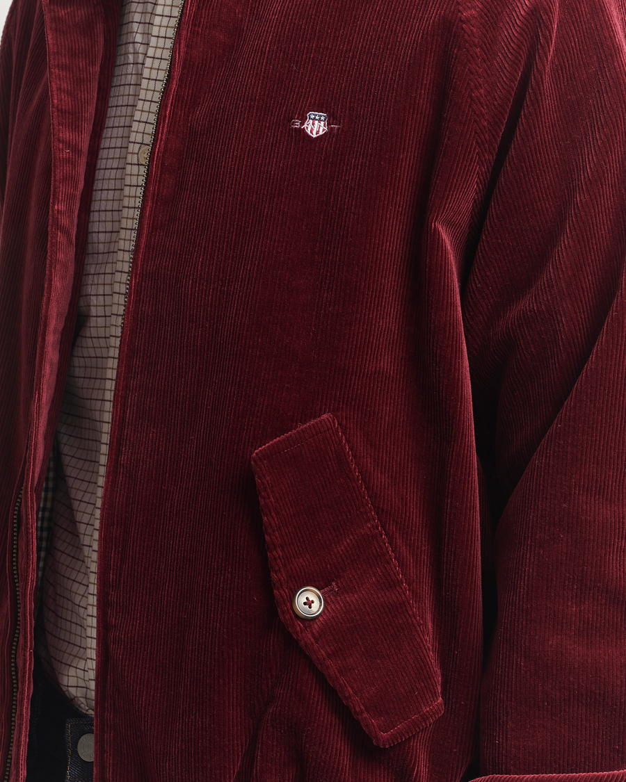 Hombres | Abrigos y chaquetas | Gant | Corduroy Harrington Jacket Plumped Red
