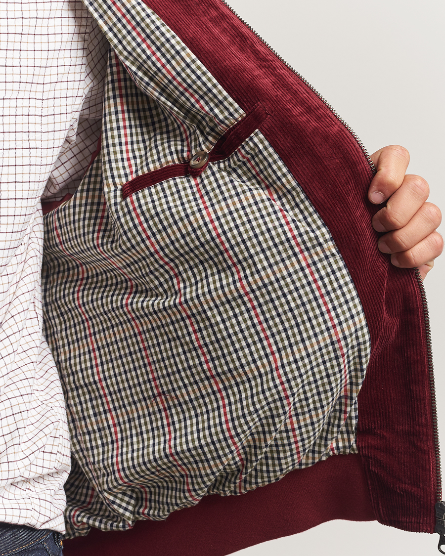 Hombres | Abrigos y chaquetas | Gant | Corduroy Harrington Jacket Plumped Red