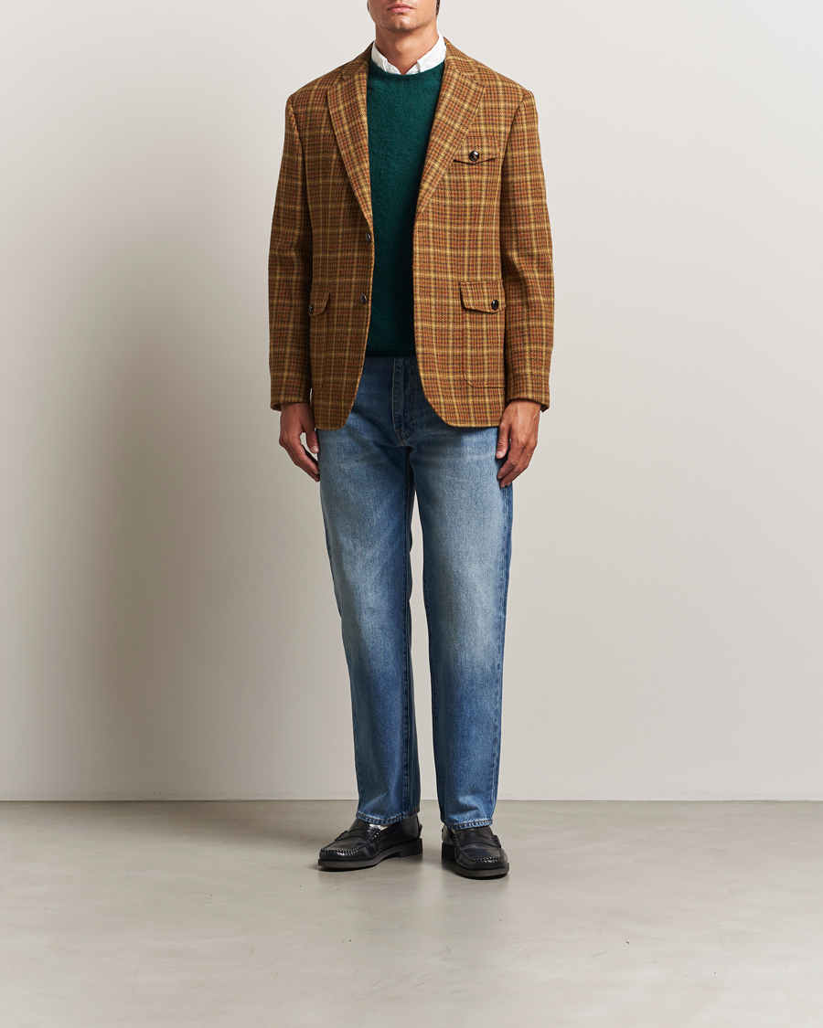Hombres | Blazers | Gant | Checked Tweed Blazer Peanut Butter