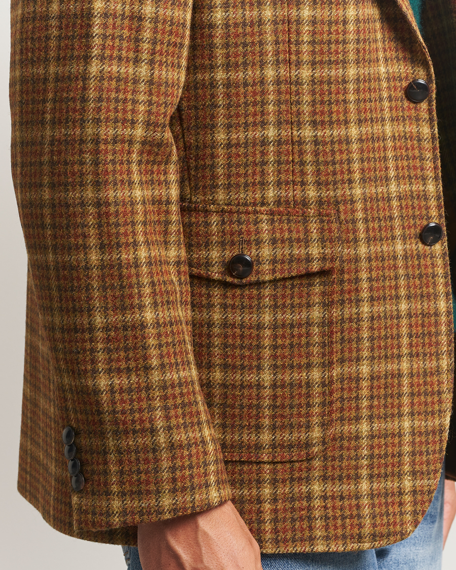 Hombres | Blazers | Gant | Checked Tweed Blazer Peanut Butter