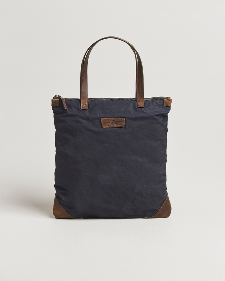 Hombres | Bolsos | GANT | Waxed Cotton Tote Bag Evening Blue