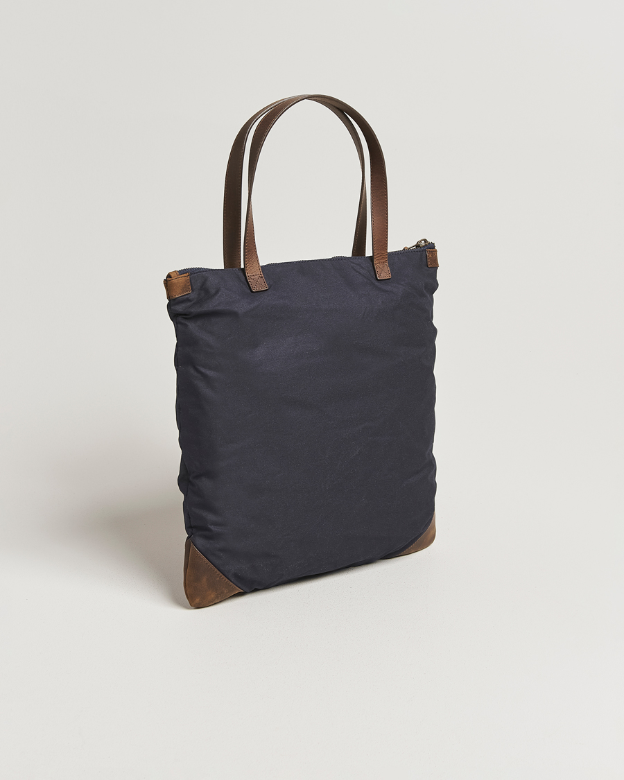 Hombres | Bolsos | GANT | Waxed Cotton Tote Bag Evening Blue