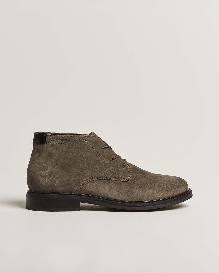 Hombres | Botas | Gant | St Fairkon Suede Chukka Boot Dark Taupe