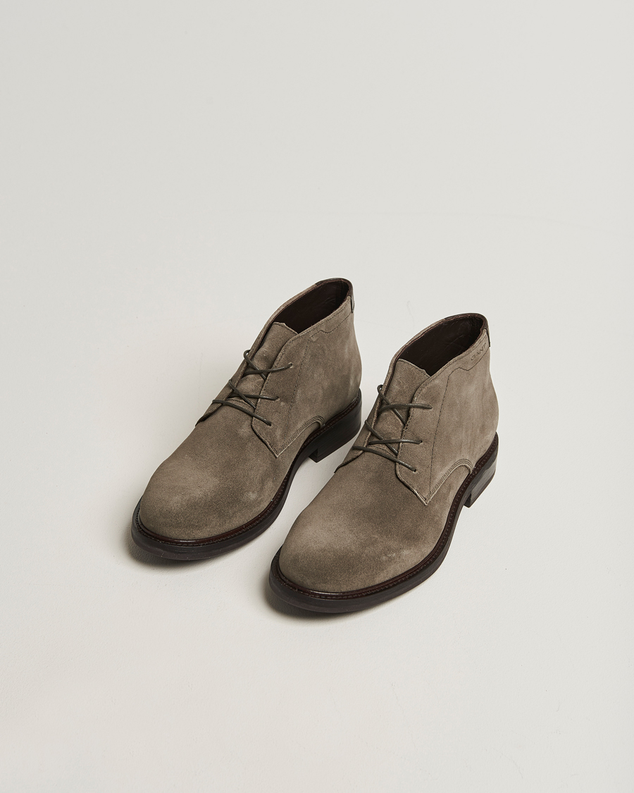 Hombres | Botas | Gant | St Fairkon Suede Chukka Boot Dark Taupe