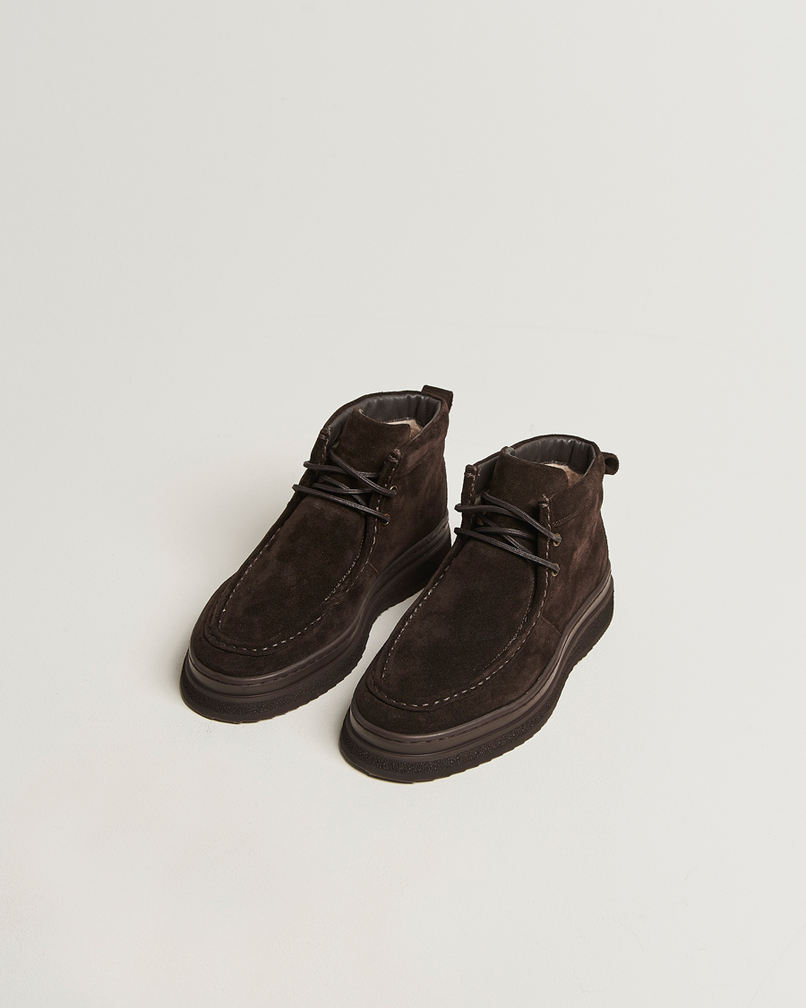 Hombres | Botas | Gant | Blistown Suede Moc Toe Boot Espresso Brown