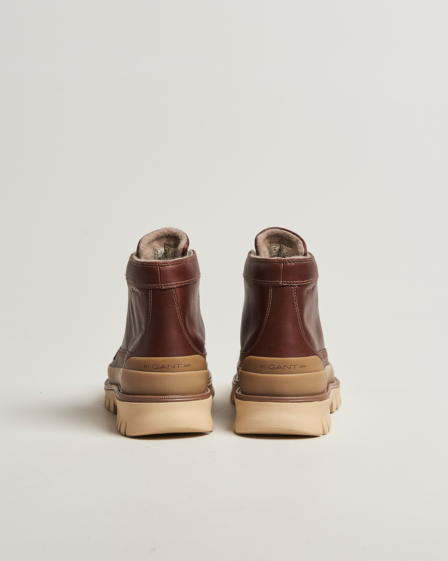 Hombres | GANT Nebrada Leather Moc Toe Boot Cognac | GANT | Nebrada Leather Moc Toe Boot Cognac