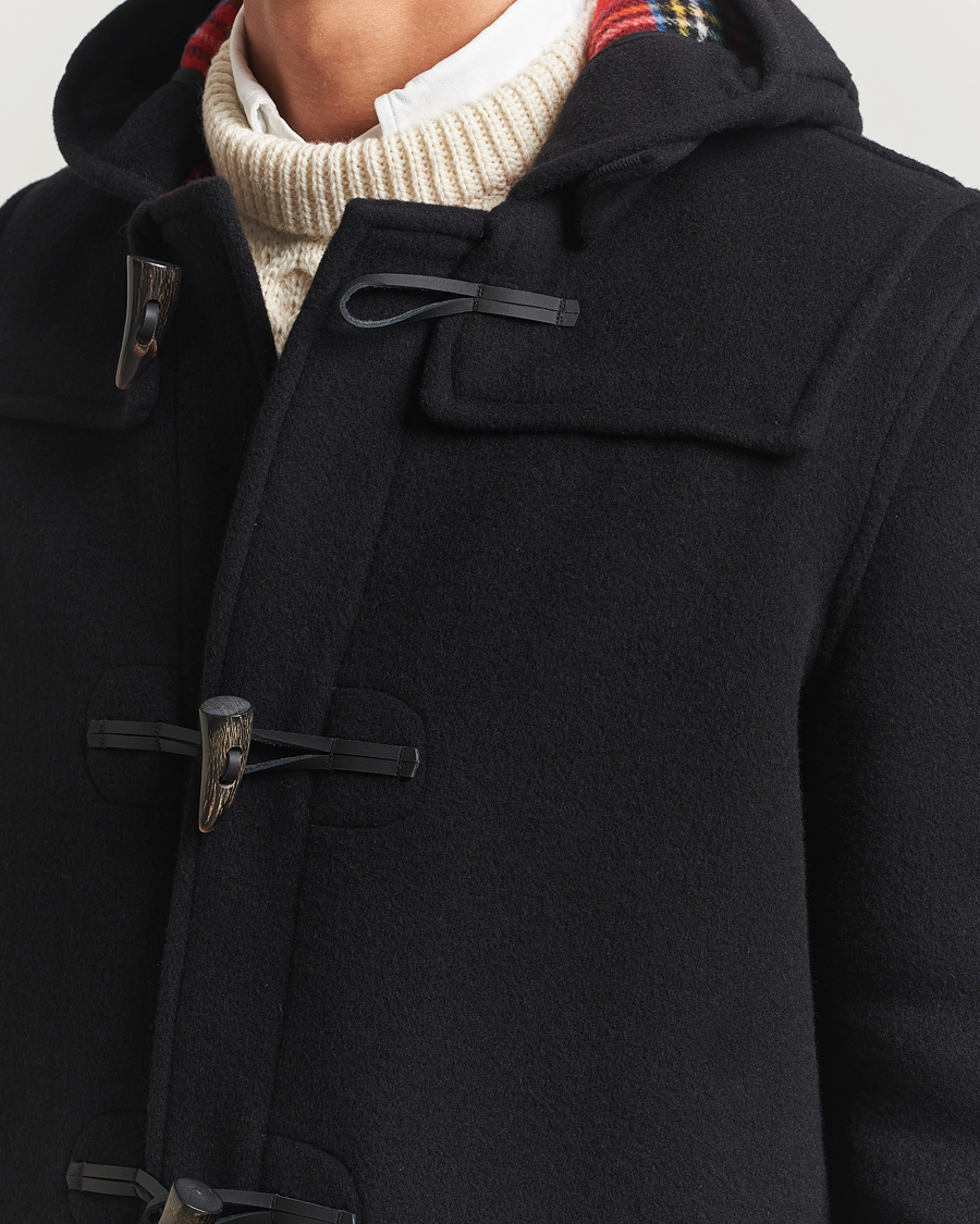 Hombres | Abrigos y chaquetas | Gloverall | Mid Length Duffle Coat Black/Royal Stewart