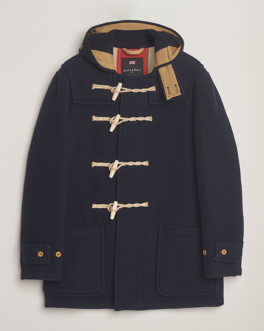 Hombres | Abrigos y chaquetas | Gloverall | Mid Length Monty Union Jack Duffle Coat Navy