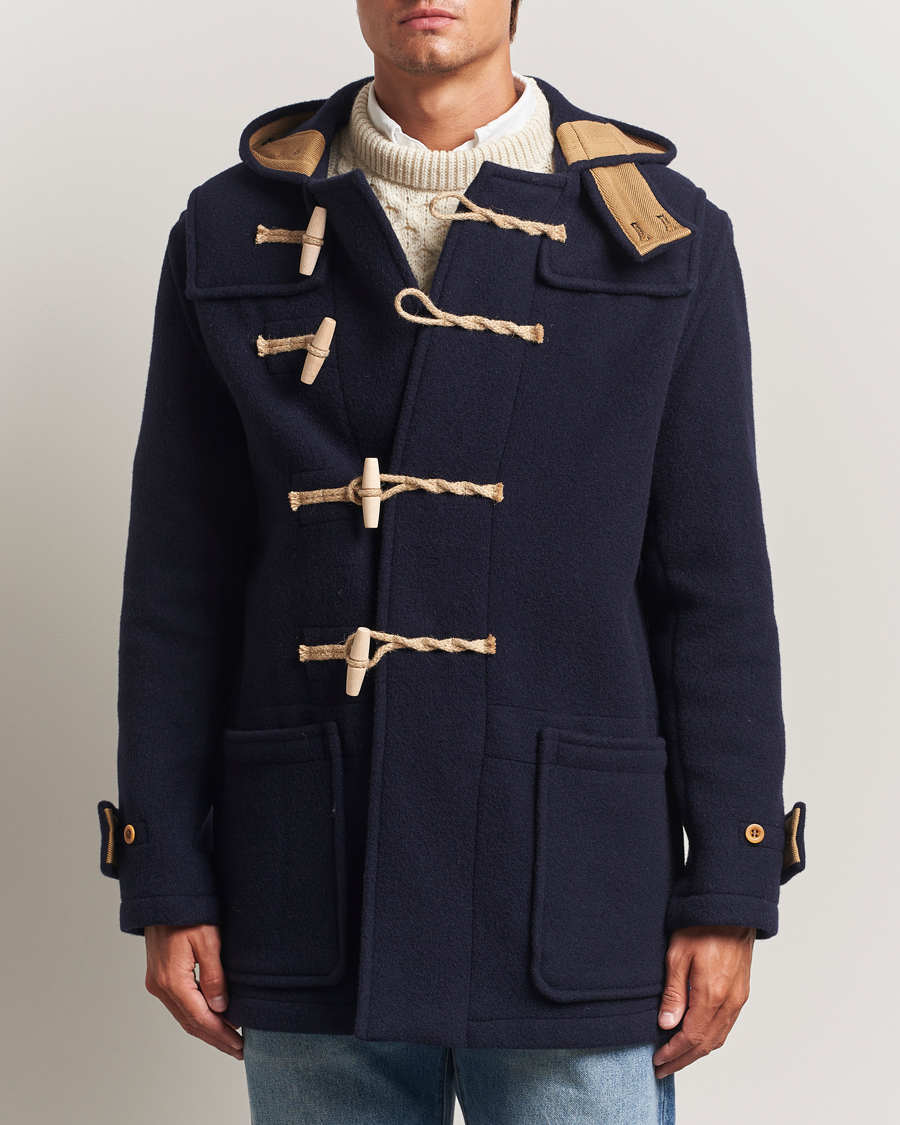 Hombres | Abrigos y chaquetas | Gloverall | Mid Length Monty Union Jack Duffle Coat Navy