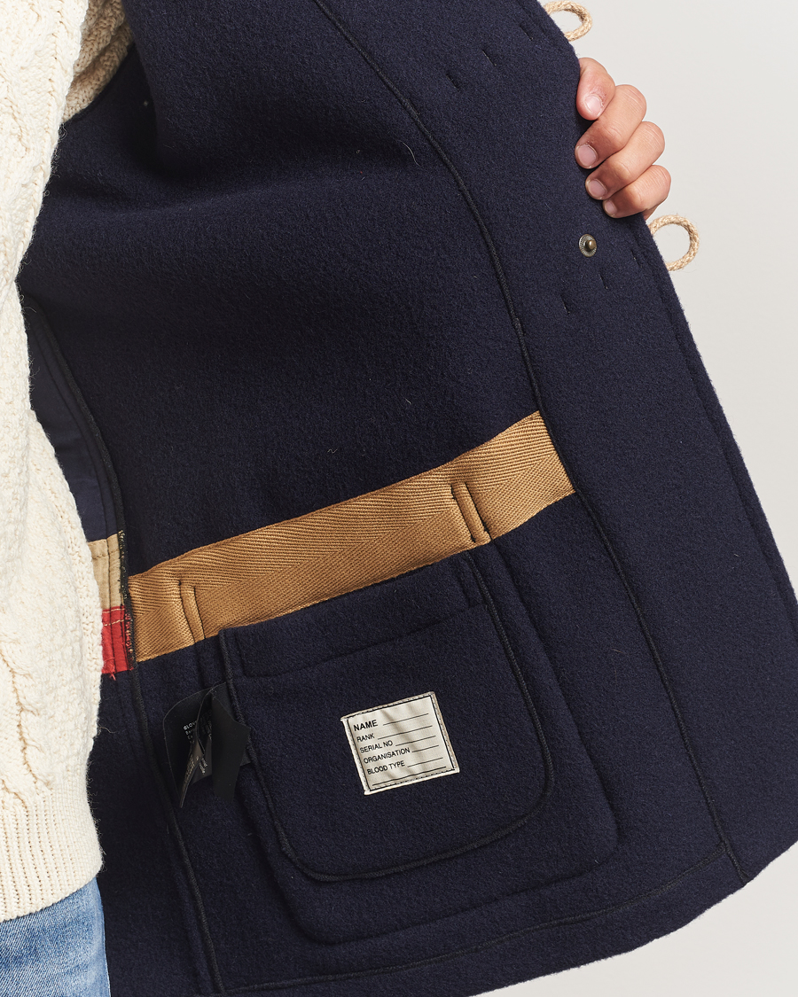 Hombres | Abrigos y chaquetas | Gloverall | Mid Length Monty Union Jack Duffle Coat Navy