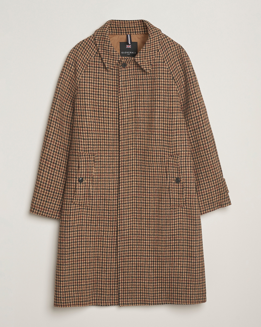 Hombres | Abrigos y chaquetas | Gloverall | Harris Tweed Mac Coat Brown