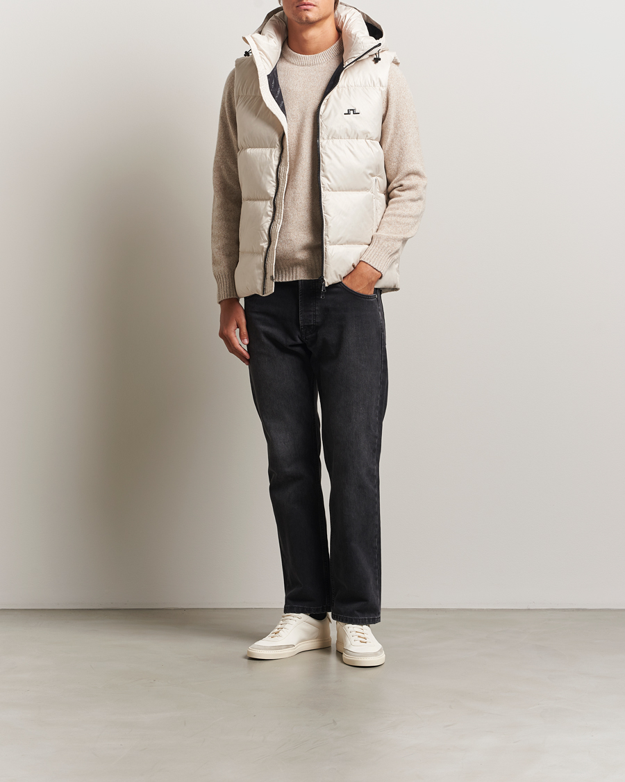 Hombres | Abrigos y chaquetas | J.Lindeberg | Daryl Down Hooded Vest Moonbeam