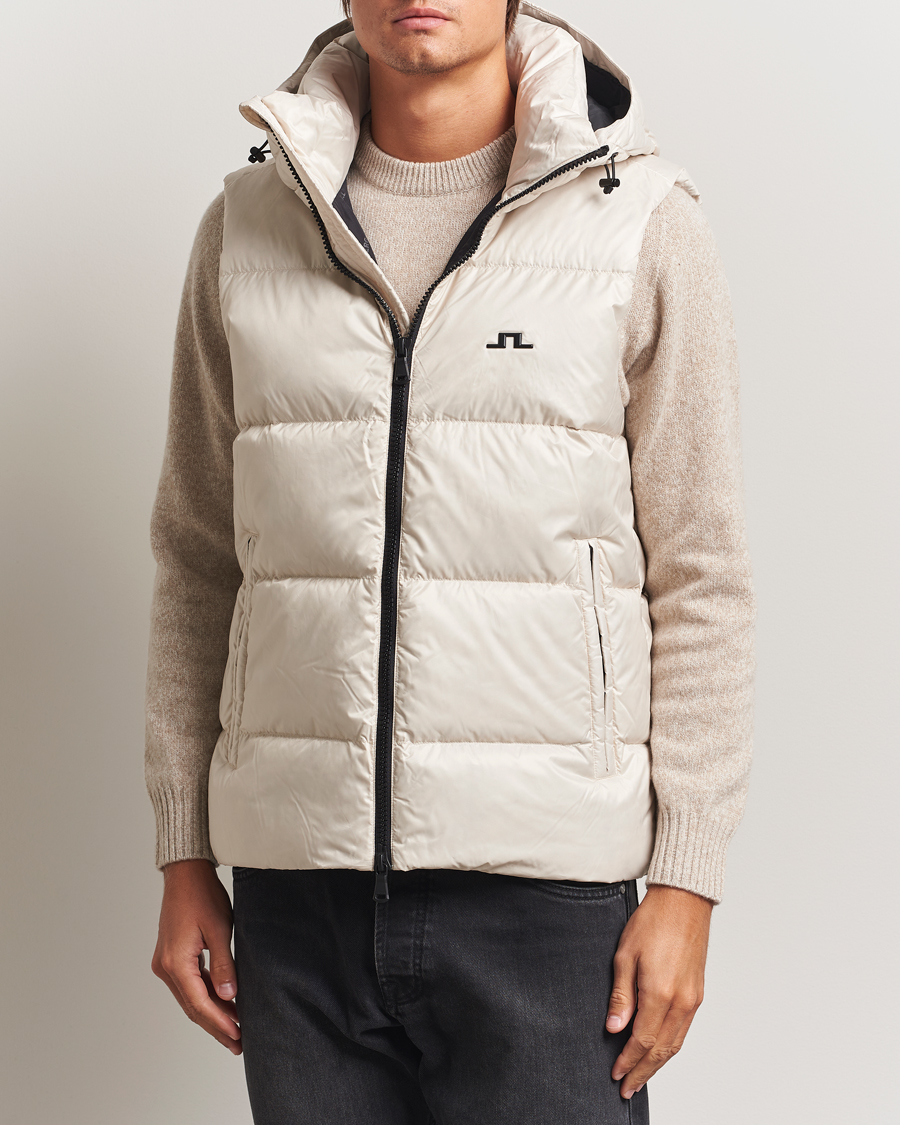Hombres | Abrigos y chaquetas | J.Lindeberg | Daryl Down Hooded Vest Moonbeam