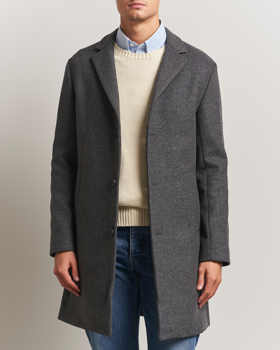Hombres | Abrigos y chaquetas | NN07 | Austin Wool Coat Grey Melange