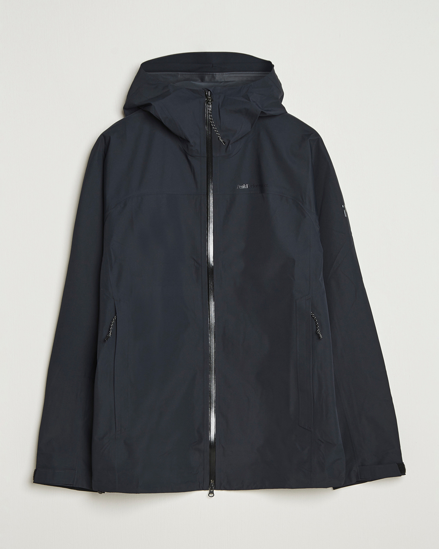 Hombres | Abrigos y chaquetas | Peak Performance | Treeline Shell Hooded Jacket Black