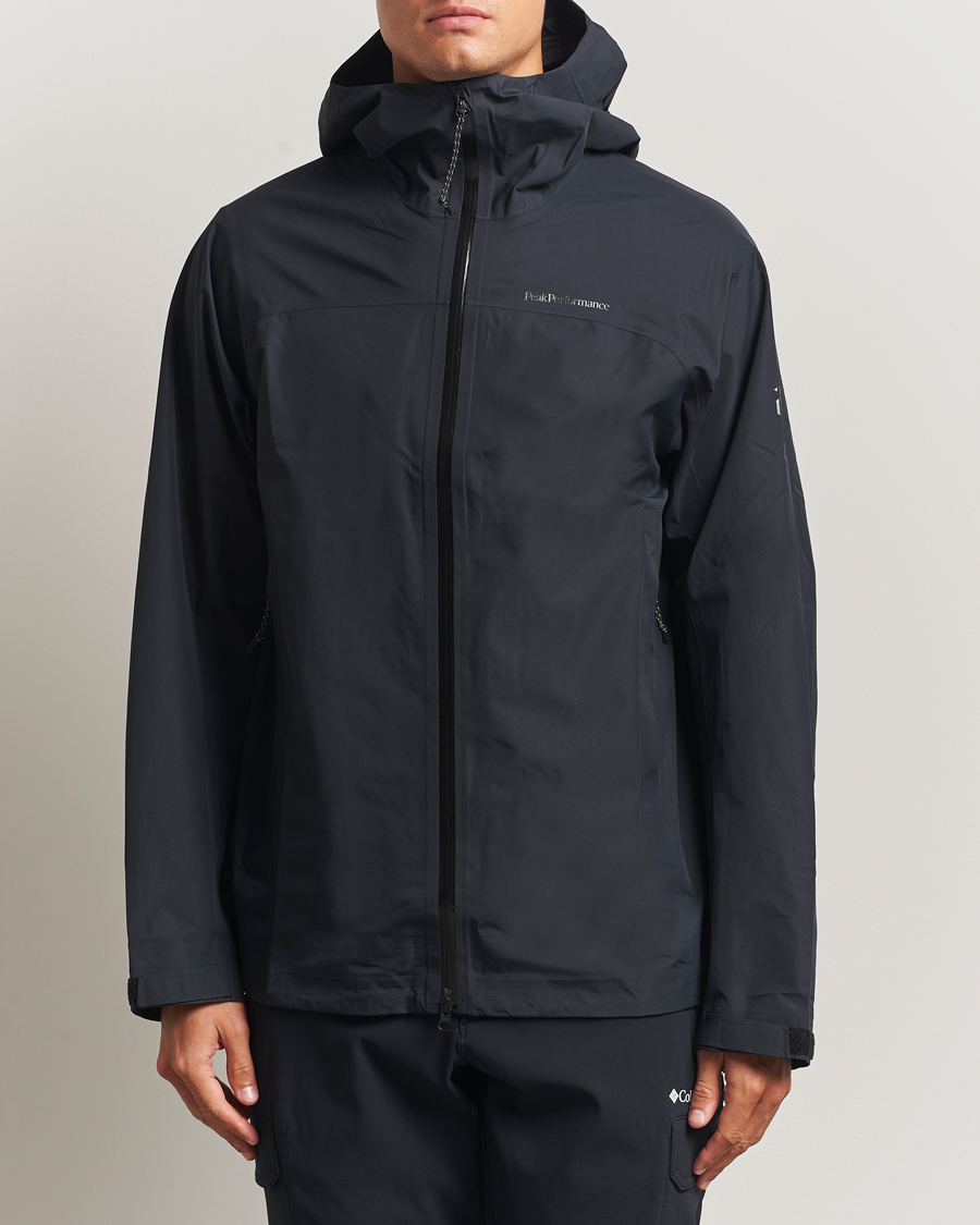 Hombres | Abrigos y chaquetas | Peak Performance | Treeline Shell Hooded Jacket Black