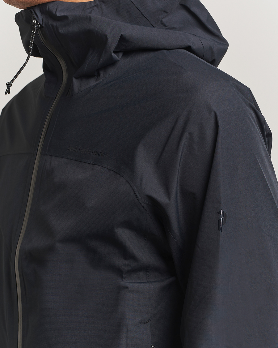 Hombres | Abrigos y chaquetas | Peak Performance | Treeline Shell Hooded Jacket Black
