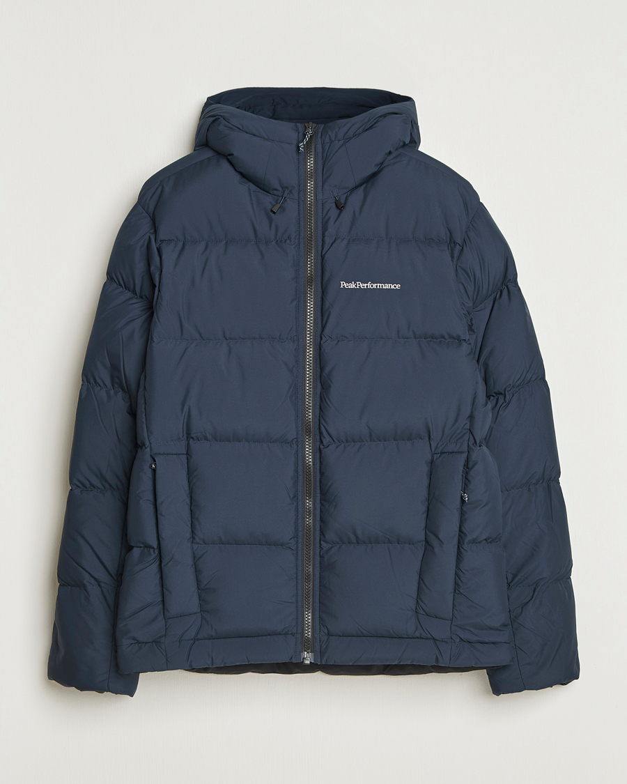 Hombres | Abrigos y chaquetas | Peak Performance | Rivel Down Hooded Jacket Blue Shadow