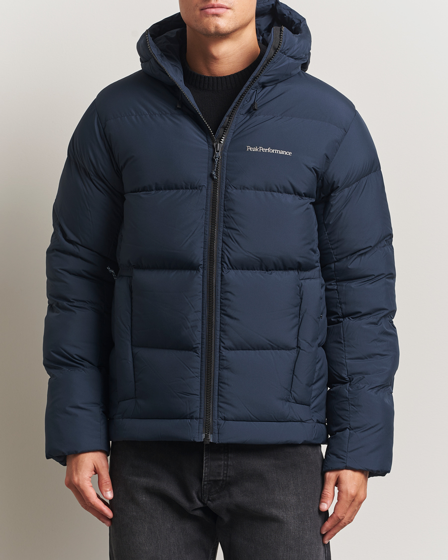 Hombres | Abrigos y chaquetas | Peak Performance | Rivel Down Hooded Jacket Blue Shadow