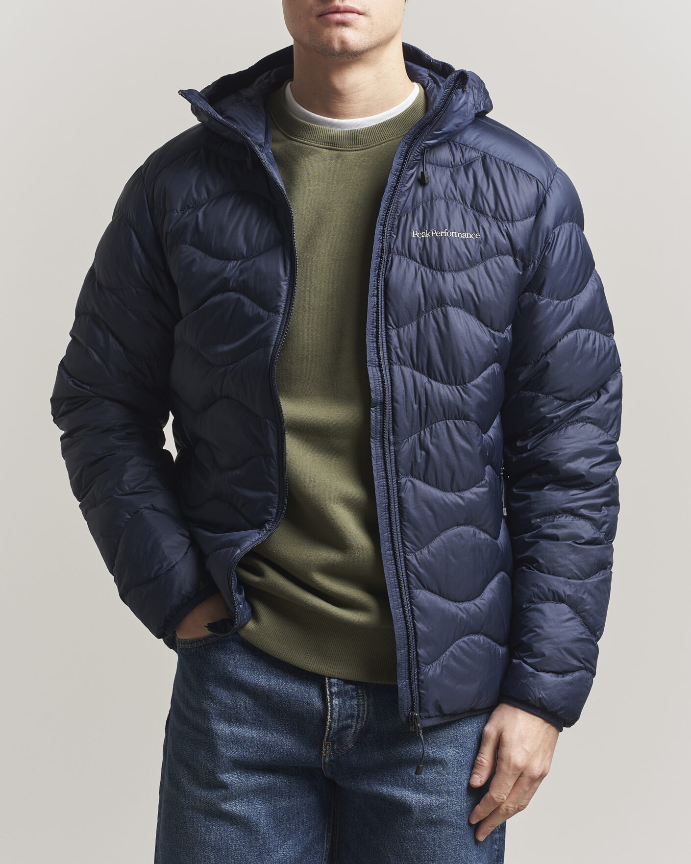 Hombres | Abrigos y chaquetas | Peak Performance | Helium Down Hooded Jacket Blue Shadow