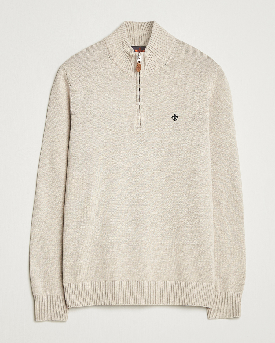 Hombres | Jerséis y prendas de punto | Morris | Darmon Half Zip Beige