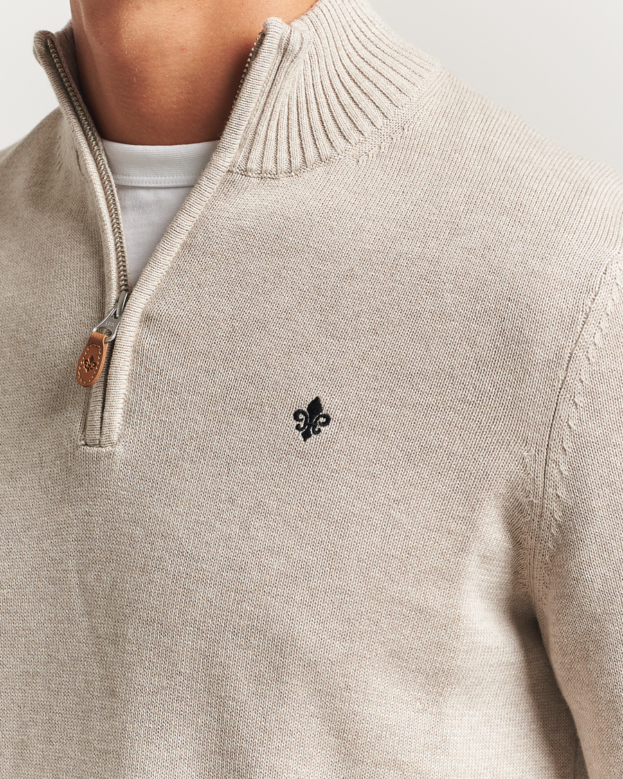 Hombres | Jerséis y prendas de punto | Morris | Darmon Half Zip Beige