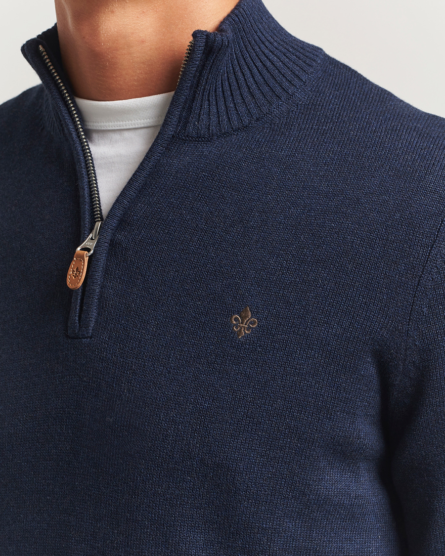 Hombres | Jerséis y prendas de punto | Morris | Darmon Half Zip Blue