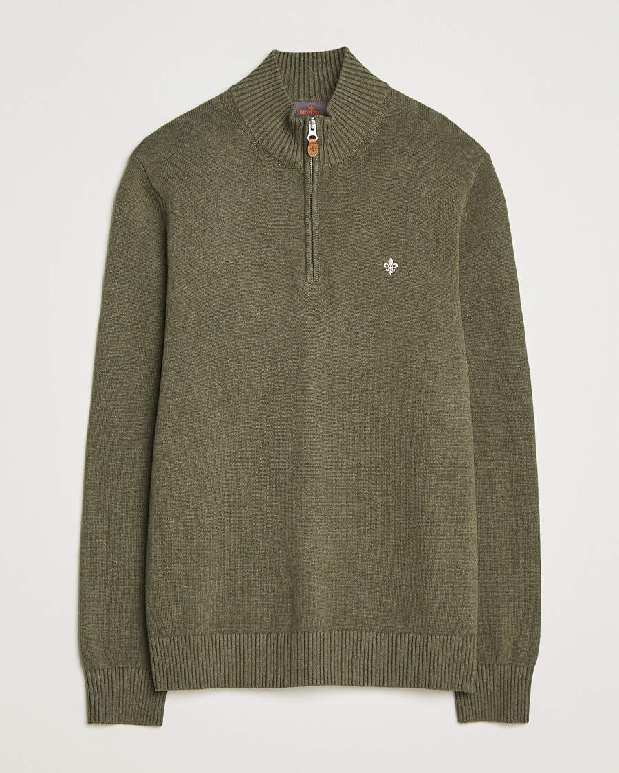 Hombres | Jerséis y prendas de punto | Morris | Darmon Half Zip Olive