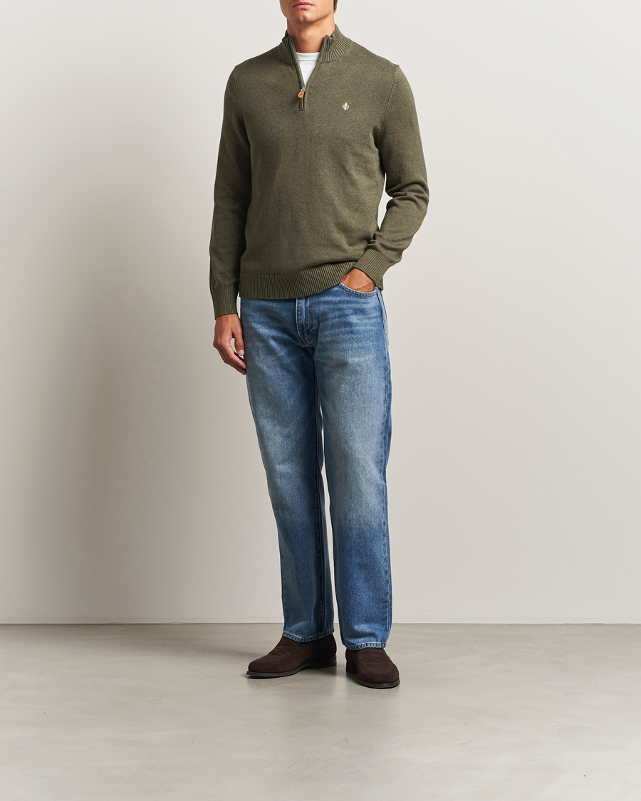 Hombres | Jerséis y prendas de punto | Morris | Darmon Half Zip Olive