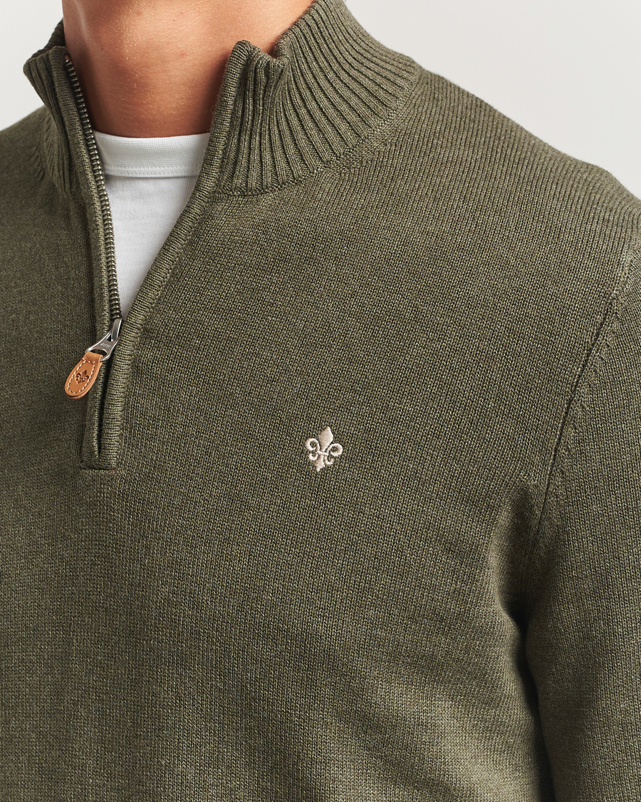 Hombres | Jerséis y prendas de punto | Morris | Darmon Half Zip Olive