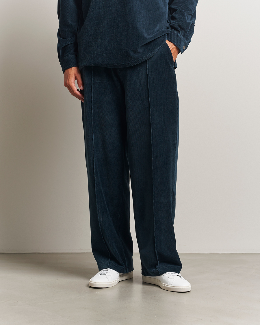 Hombres | Pantalones | OAS | Ander Corduroy Pants Black