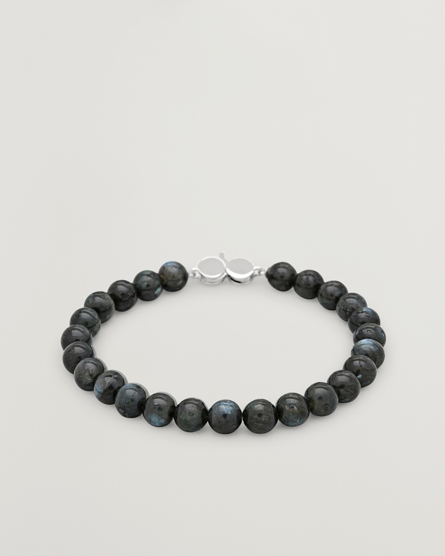 Hombres | Joyas | Tom Wood | Cove Bracelet Black Larvikite