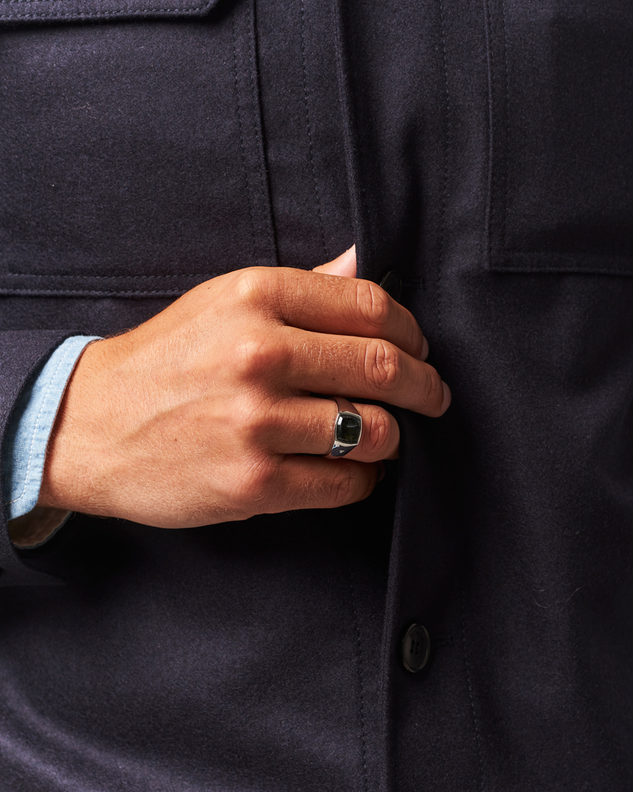 Hombres | Joyas | Tom Wood | Kay Ring Black Larvikite