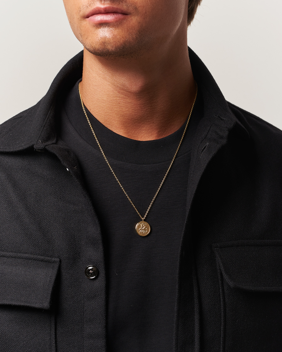 Hombres | Joyas | Tom Wood | Coin Pendant Necklace Gold