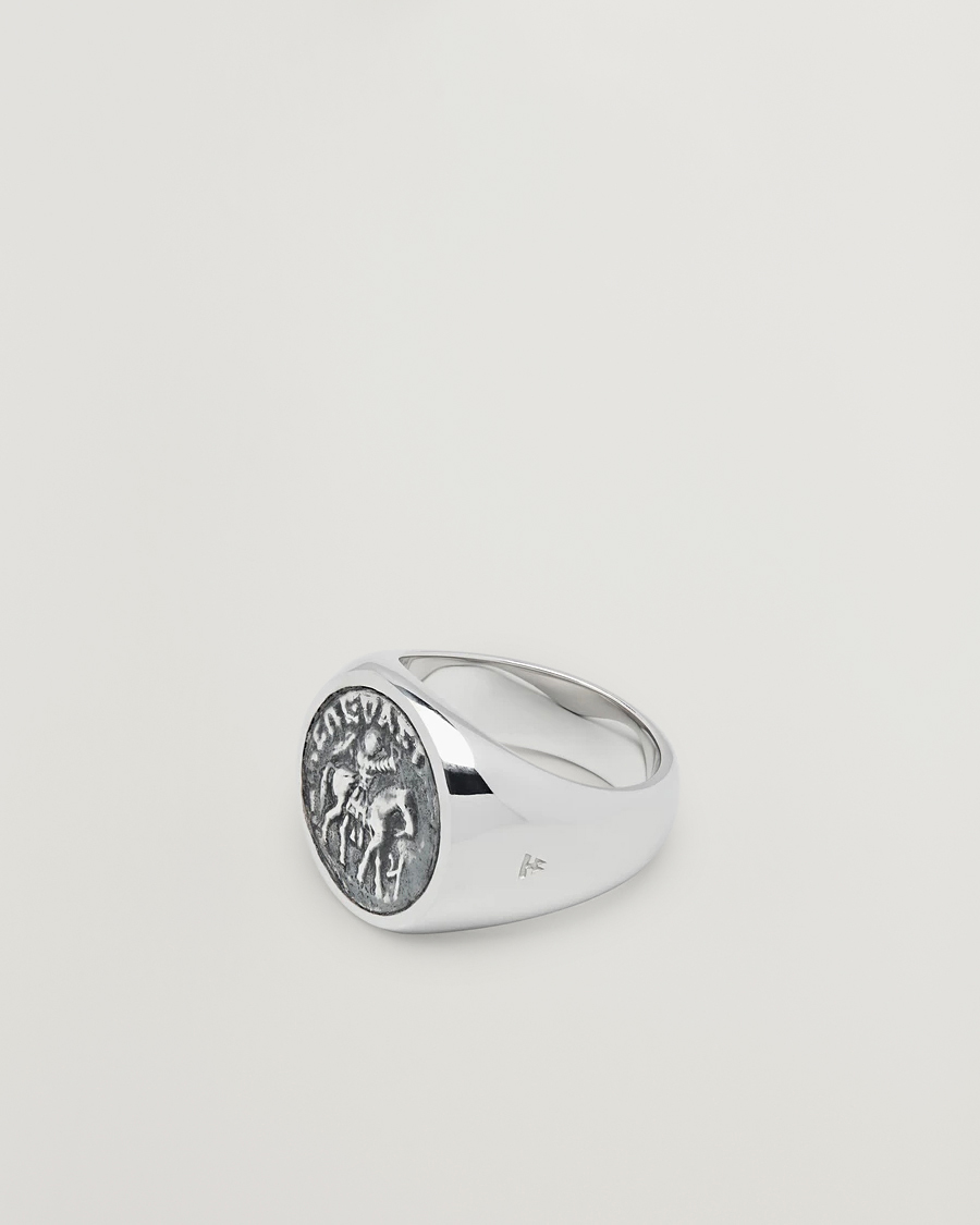 Hombres | Joyas | Tom Wood | Coin Pinky Ring Silver