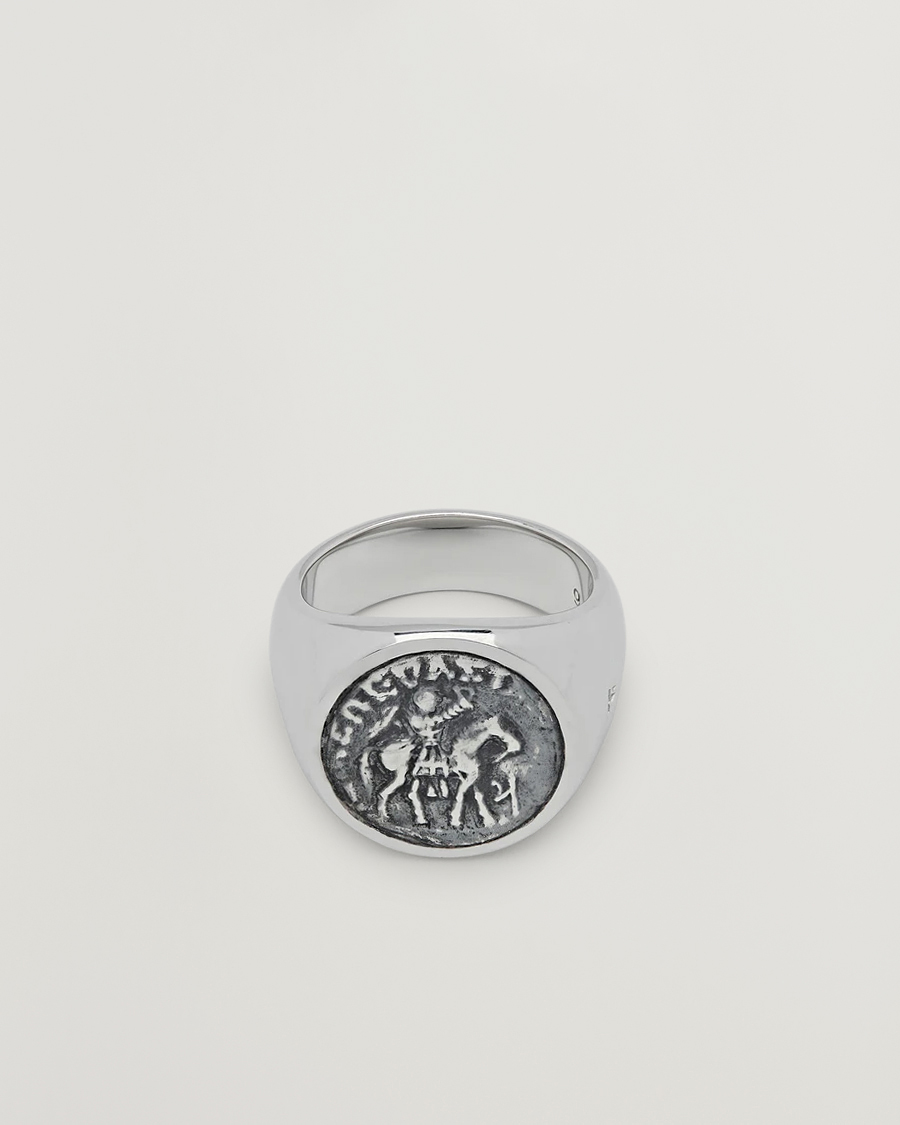 Hombres | Joyas | Tom Wood | Coin Pinky Ring Silver