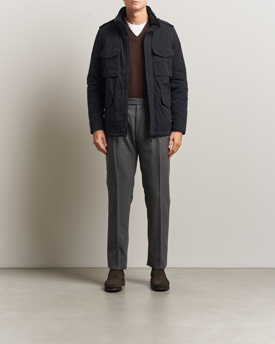 Hombres | Abrigos y chaquetas | Aspesi | Minifield Cotton Field Jacket Navy