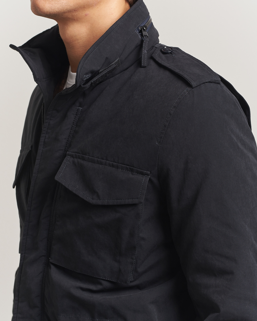 Hombres | Abrigos y chaquetas | Aspesi | Minifield Cotton Field Jacket Navy