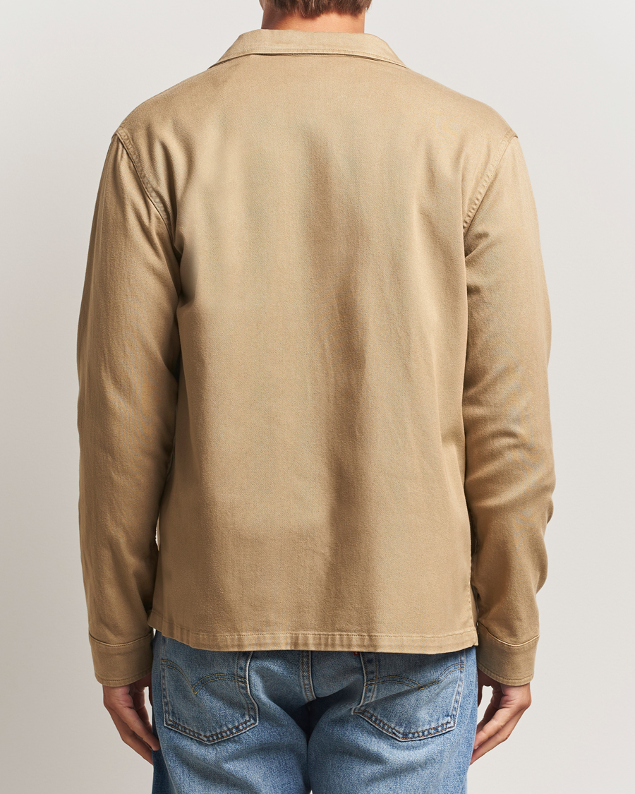 Hombres | Camisas | Aspesi | Twill Cotton Overshirt Beige