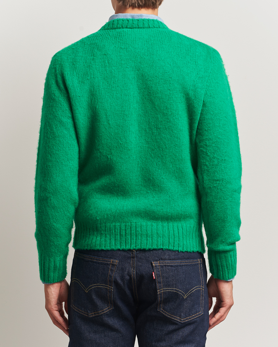 Hombres | Jerséis y prendas de punto | Aspesi | Brushed Shetland Sweater Green
