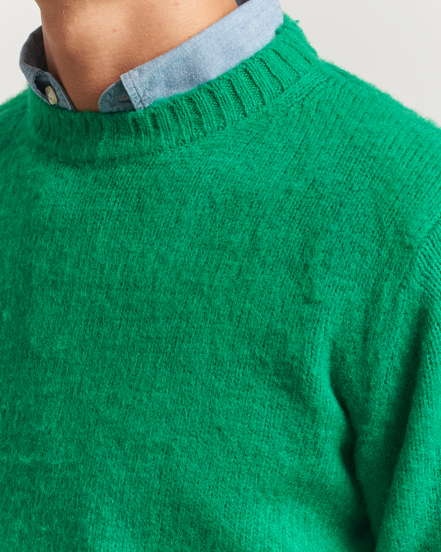 Hombres | Jerséis y prendas de punto | Aspesi | Brushed Shetland Sweater Green
