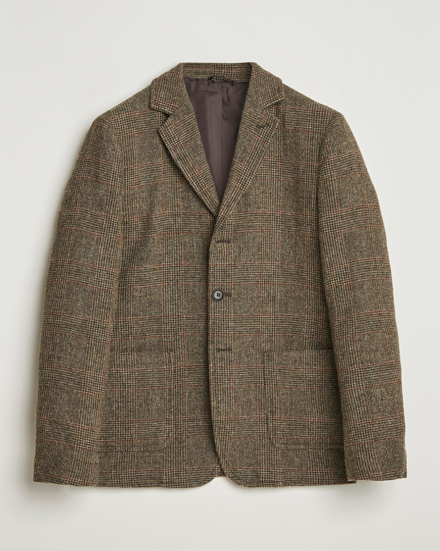 Hombres | Blazers | Aspesi | Harris Tweed Blazer Brown Check