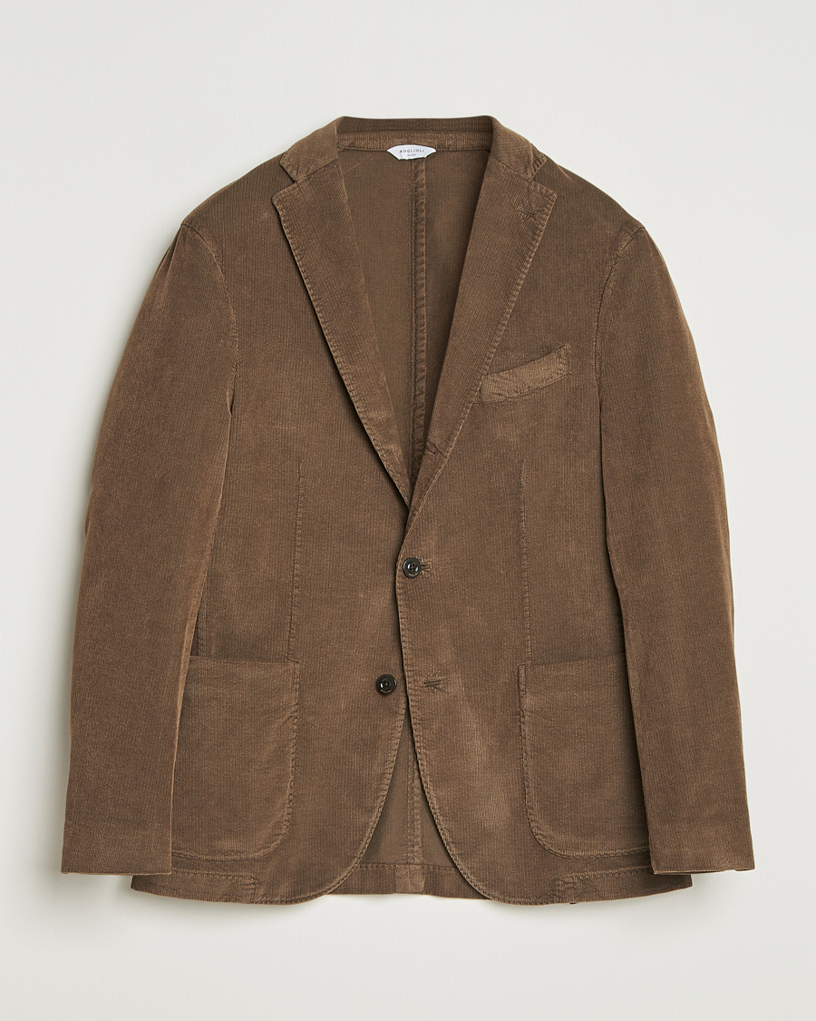 Hombres | Blazers | Boglioli | K Jacket Corduroy Blazer Brown