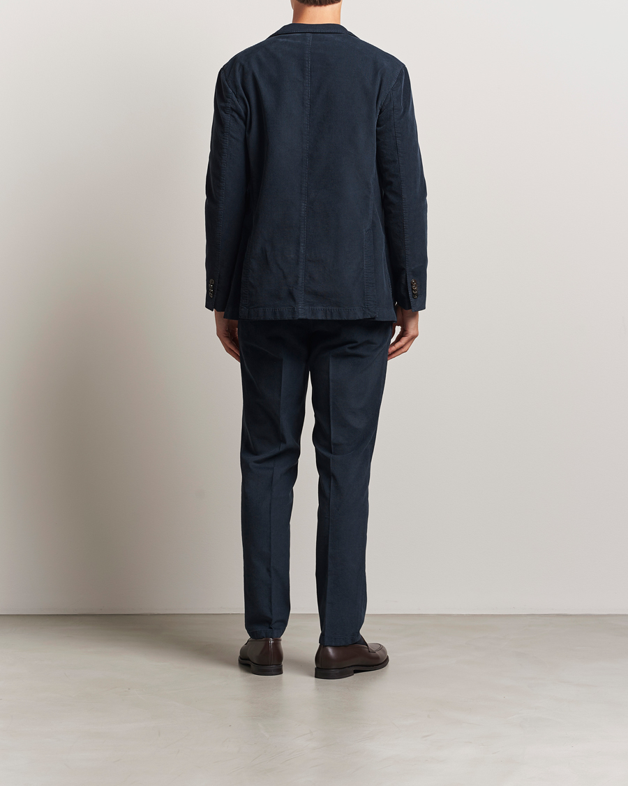 Hombres | Trajes | Boglioli | K Jacket Baby Corduroy Suit Navy