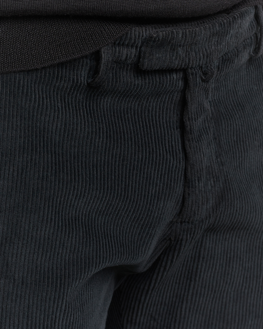 Hombres | Pantalones | Briglia 1949 | Slim Fit Corduroy Trousers Black