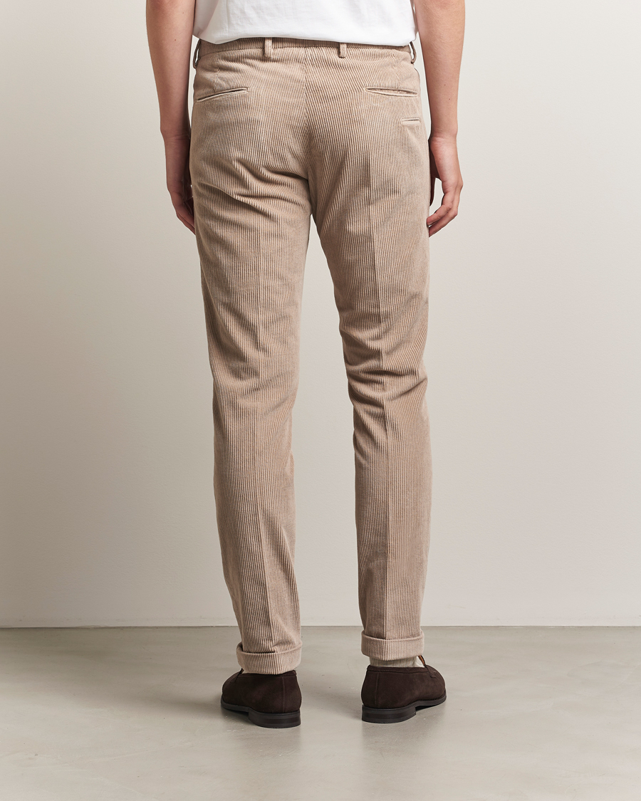 Hombres | Pantalones | Briglia 1949 | Slim Fit Corduroy Trousers Beige