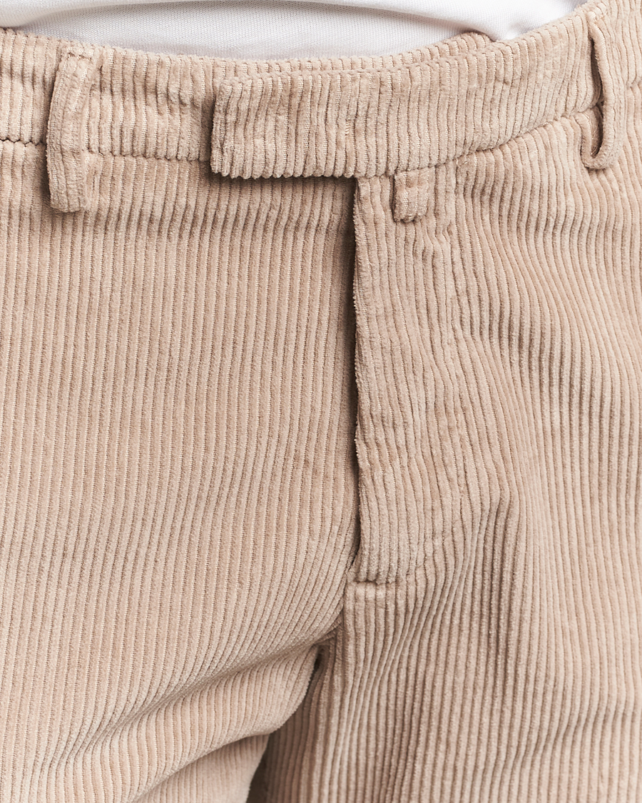 Hombres | Pantalones | Briglia 1949 | Slim Fit Corduroy Trousers Beige